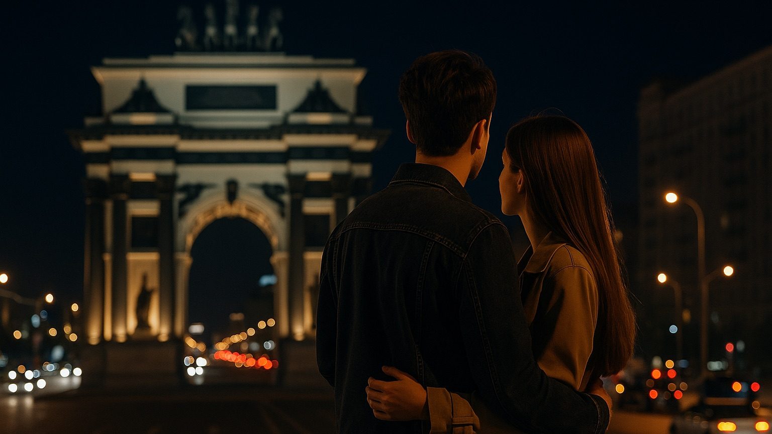 Влюбленная пара в москве